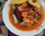 Foto langkah ke 8 dari resep Buras Sayur Ketupat plus Semur Lengkap.