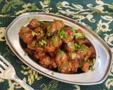 A picture of step 6 of Soya chunks dry Manchurian.