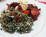 Foto del paso 4 de la receta: Ensalada de espinaca, semillas y ricota