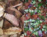A picture of step 4 of Nyama Choma with Kachumbari.