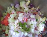A picture of step 2 of Purple Cabbage Corn Chaat.