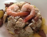 รูปขั้นตอนการทำที่ 3 ของ ข้าวผัดแปะก๊วย#จานนี้ดีกินแล้วรวย