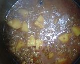 A picture of step 3 of Aaloo Keema.