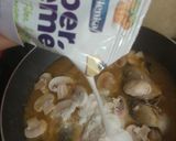 Foto langkah ke 8 dari resep Healthy creamy Sup Bandeng dan Jamur Champignon.