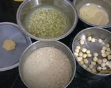 Hình bước làm 1 của món Chè kê hạt sen đậu xanh yến mạch