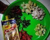 A picture of step 1 of Sabudana and pomegranate katori chaat.