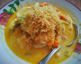 Foto langkah ke 7 dari resep Lontong bibik Pasar Sandangpangan Selatpanjang.. Sedap.