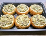 Sült zsemle gombával töltve recept fázis 4 fotója