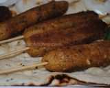A picture of step 10 of Vegetarian kebab.