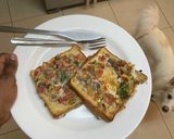 A picture of step 6 of Egg bread toast with a twist.