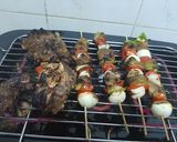 A picture of step 6 of Grilled Lamb Shish Kebab.