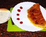 A picture of step 4 of Oats Suji Chila(No oil).
