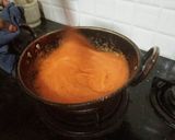 A picture of step 2 of Ghee rava kesarI.