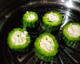 Foto langkah ke 2 dari resep Pare kukus isi tahu.