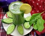A picture of step 2 of Green Vegetables juice.