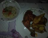 Tepsis csirkecomb krumplival recept fázis 4 fotója
