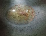 A picture of step 3 of Arbi Masala Curry.