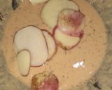 A picture of step 1 of Warki Aloo pori.