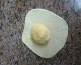 Foto langkah ke 4 dari resep Bakpau hello kitty tanpa ragi(versi teflon).