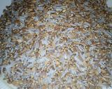 A picture of step 2 of Millet kunu with white rice,fresh groundnut and wheat.