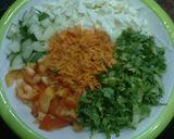 A picture of step 3 of Rice with carrot and sauce.