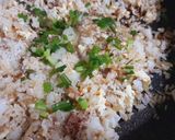 Hình bước làm 2 của món Cơm chiên trứng pate