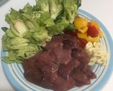 รูปขั้นตอนการทำที่ 1 ของ แขนงคะน้าผัดตับไก่ คีโต