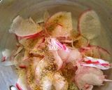 A picture of step 1 of Red Radish Salad.