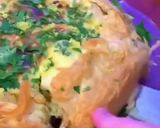 A picture of step 13 of Curried cauliflower cheese filo pie.