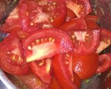 A picture of step 1 of Red Gravy 1 (in my style).