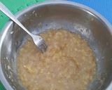 Foto langkah ke 2 dari resep Bolu pisang kukus.