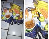 A picture of step 2 of Akara, Banana, Apple and Carrots.