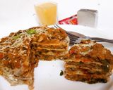 A picture of step 9 of High protein breakfast cake.
