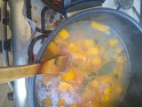 Porotos Granados con verduras y sofrito de chorizo