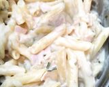 Hagymás, krémes tészta recept fázis 5 fotója