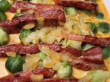 Kasseler-Rosenkohl-Auflauf