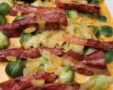 Kasseler-Rosenkohl-Auflauf Rezeptschritt 4 Foto