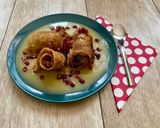 Diós almás grillezett palacsinta vanília ágyon recept fázis 8 fotója