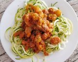 Foto del paso 4 de la receta Espaguetis de calabacín con patatas y carne