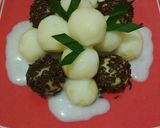 Foto langkah ke 5 dari resep Bola-bola singkong siram vla.