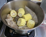 燒酒玉米燉雞湯(簡單料理)的食譜步驟5照片