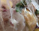 Őszibarackos sült csirkemell sütőzacskóban recept fázis 1 fotója
