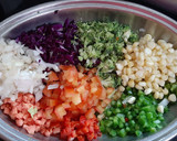 A picture of step 1 of Veggie Coconut Suji Upma.