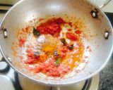 A picture of step 4 of Tomato pulao 🍅 veg Tomato 🍅 pulao 😋.