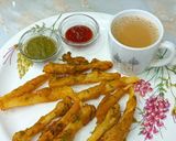 A picture of step 5 of Tea Time Snacks Moong Dal French Fries.