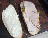 Foto del paso 3 de la receta Bocadillo vegetal con pata asada y mayonesa