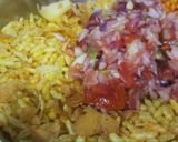 A picture of step 4 of Mumbai style suki bhel.