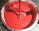 A picture of step 4 of Eggless red velvet muffins.