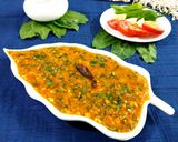 A picture of step 9 of Dal Palak.