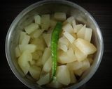 A picture of step 1 of Aloo-Palak Chakli.